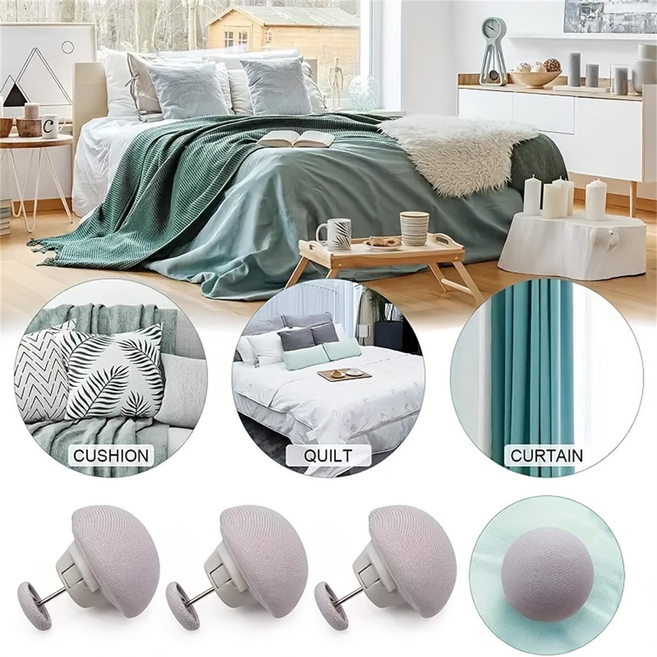 Bed Sheet Quilt Clip, 6 Counts Anti Slip Blanket Buckles, One Button Unlock Duvet Cover Quilt Fixer, Quilt Fastener Clip Holder, Bedding Accessories