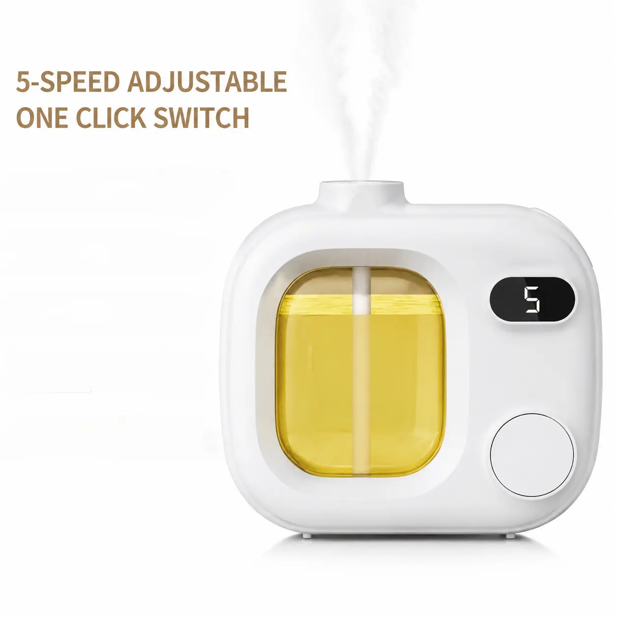Rechargeable Cordless Mini Aroma Diffuser with Dimmable LED Light & 360° Omni-Directional Scent Output, Portable Essential Oil Fragrance Humidifier for Car, Office, Bedroom & Travel Scent Lovers