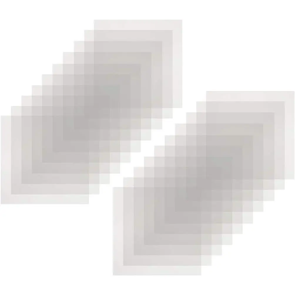 20 count 7 mil Clear Square Mylar Sheet Blank Stencils 6×6 inch Templates for Cricut and Silhouette Machines