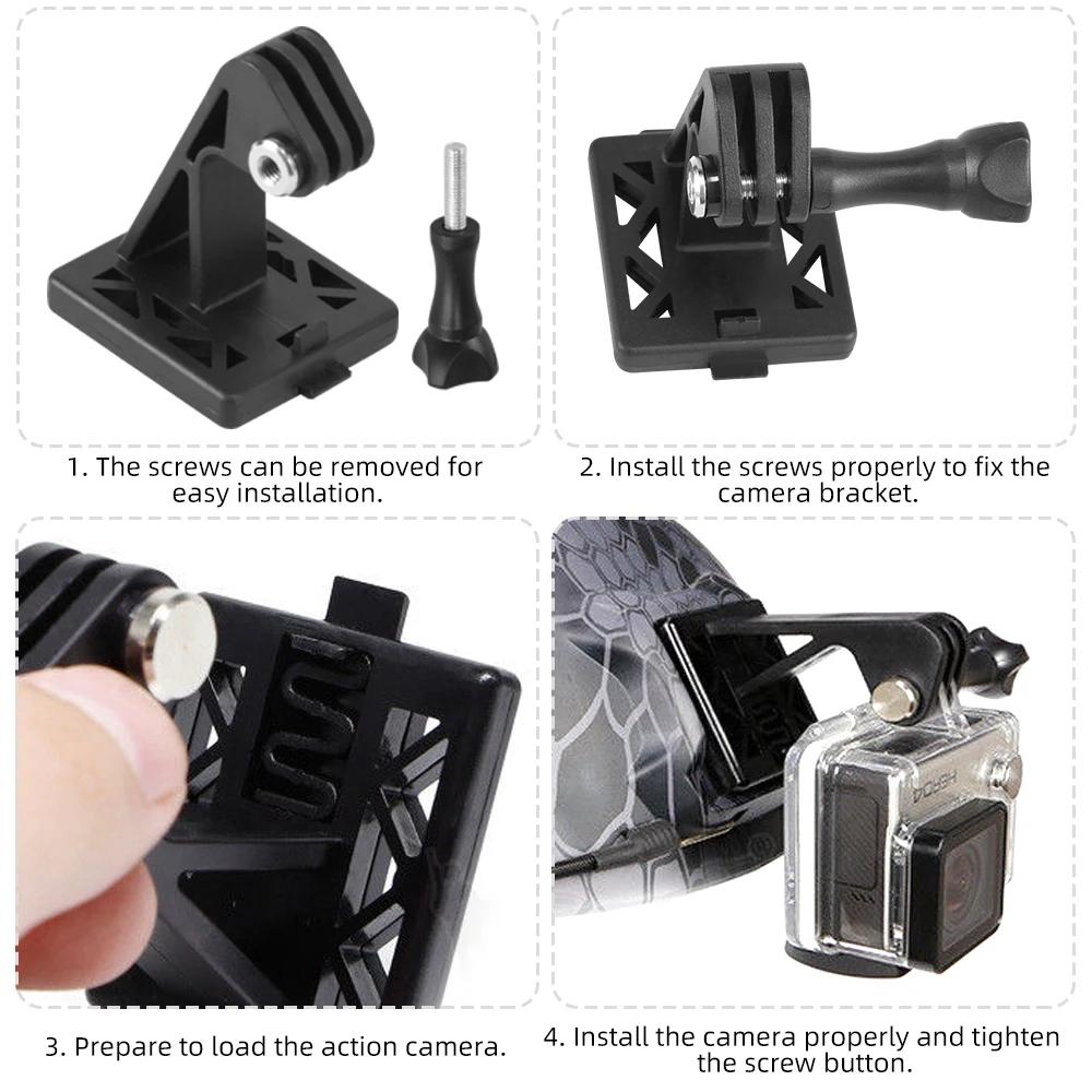 Helmet Base Adapter Holder ABS For FAST/MICH/NVG Helmet GOpro Action Camera Mount Fixed Install Airsoft Helmet Accessories