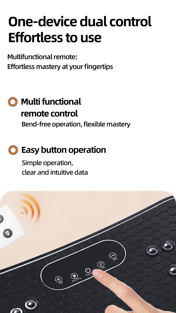 Vibration Plate Exercise Machine - Vibrating Plate with Bluetooth Connectivity & LED Lights, Practical Workout Equipment for Women, Specialized for Lymphatic Drainage, Compact Home Fitness Gear for Gentle Daily Exercise Routines