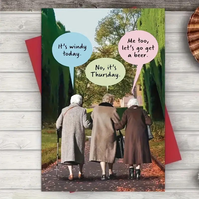 Funny Friendship Card, Perfect Gift for Best Friend, Bff Birthday Card with Envelope, Humorous Greeting Card, Ideal Present for Friends