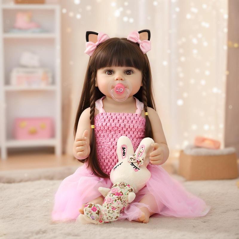 *Realistic Reborn Baby Dolls 22" Full Body Vinyl Real Life Like Bebe Dolls for Girls and Boys Realistas Lifelike Muñecas para Niñas with Birth Certificate and Feeding Kit Toys for Kids Age 3+   sonny angels