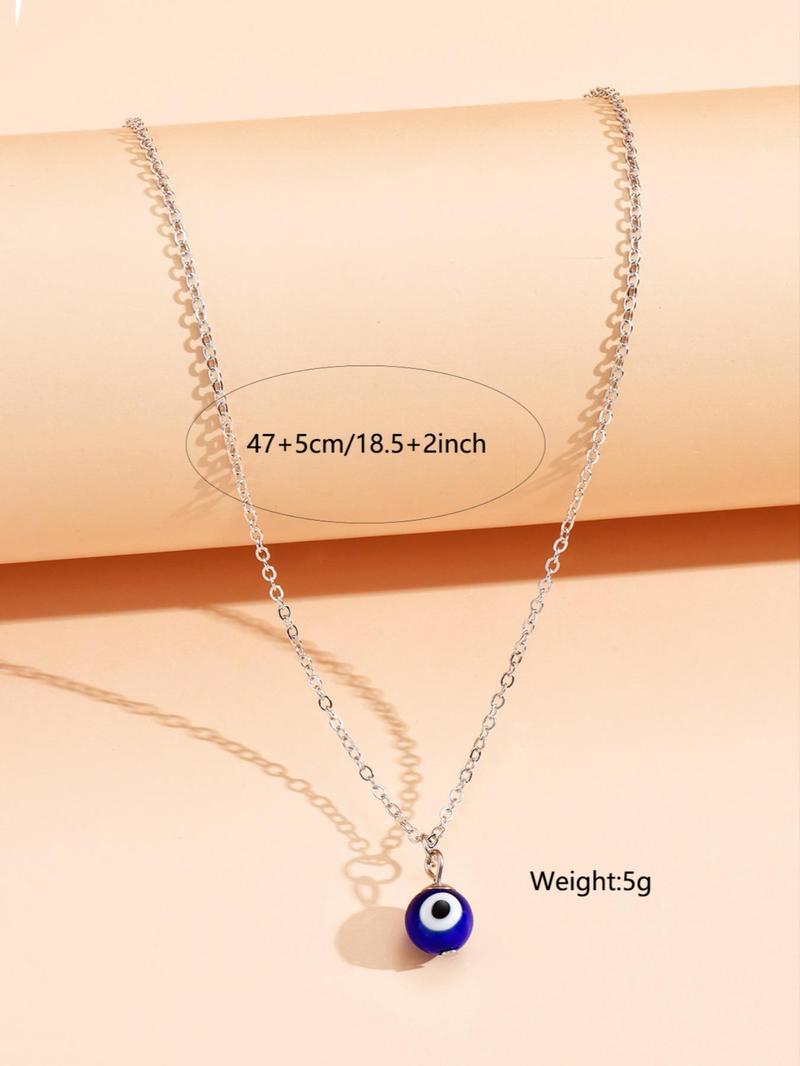 Devil Eye Design Pendant Necklace for Galentine's Party Style, Elegant Fashion Alloy Vintage Jewelry Accessories, Daily Holiday Party Gathering Gifts, Dainty Necklace