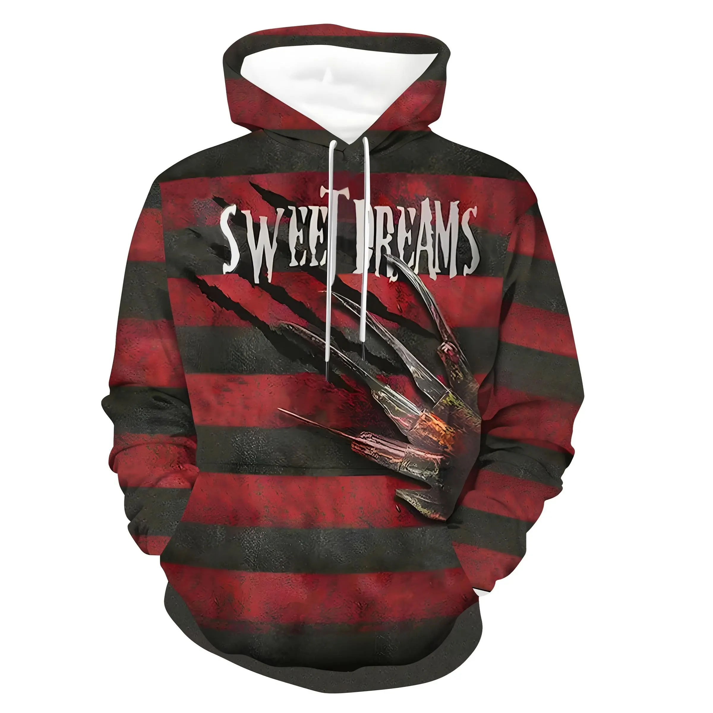 Halloween Horror Nights Full Over Print Hoodie,Halloween Costume, Horror Cosplay Sweatshirt, Cosplay Hoodie, Horror Pullover Sweatshirt, Knit Hooded Sweatshirt Full Print