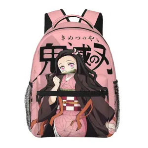 nezuko1 backpack, anime bookbag cartoon lightweight backpacks,adjustable straps book bags for teens girls boys, fashionable unisex school bag, kids bags for office travel college work school, gift