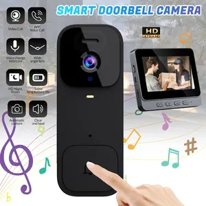 X7 Smart Video Doorbell, 4.3 Inch Color Screen, HD Video Intercom, Long Battery Life, No Internet Needed, Two-Way Audio, Home Use