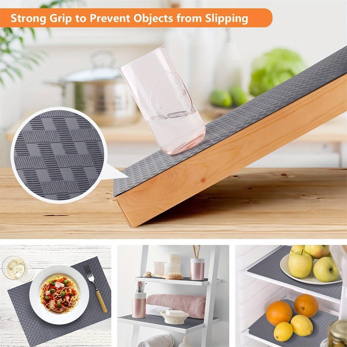 Kitchen Cabinet Liner, 1 Roll Waterproof & Oil-proof Kitchen Cupboard Liner, Durable Plastic Drawer Mat, Non Adhesive Fridge Liner for Shelves, Kitchenware