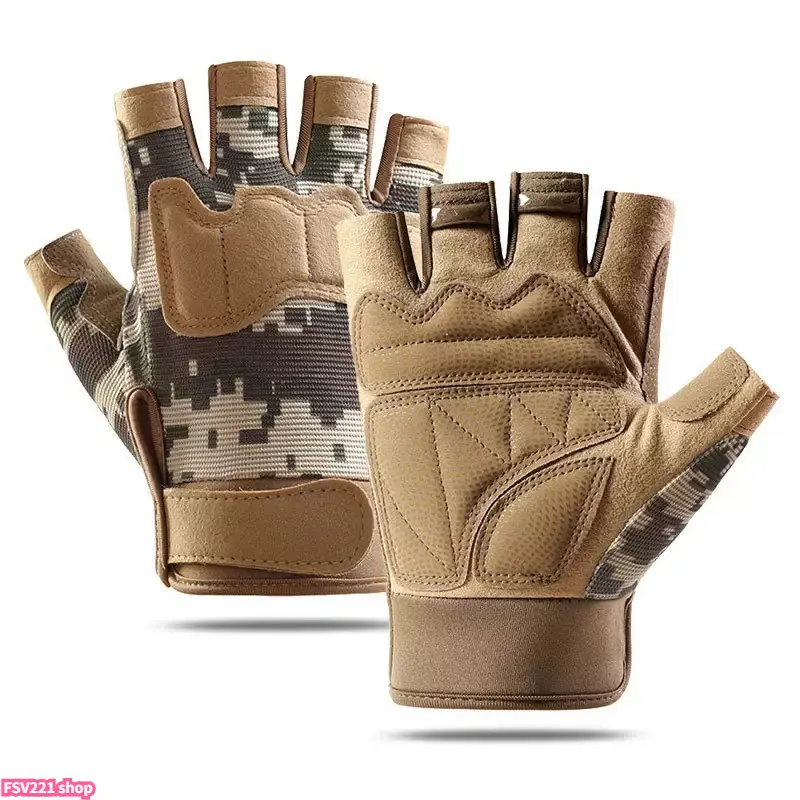 Tactical Fingerless/Full Finger Gloves - Motorcycle Accessories, Soft Knuckle Protection, Touchscreen, Non-Slip, Breathable, Allseason Shock-Proof Anti-Injury Biker Men's Work Gloves Father Gifts, Allseason Sports Gloves