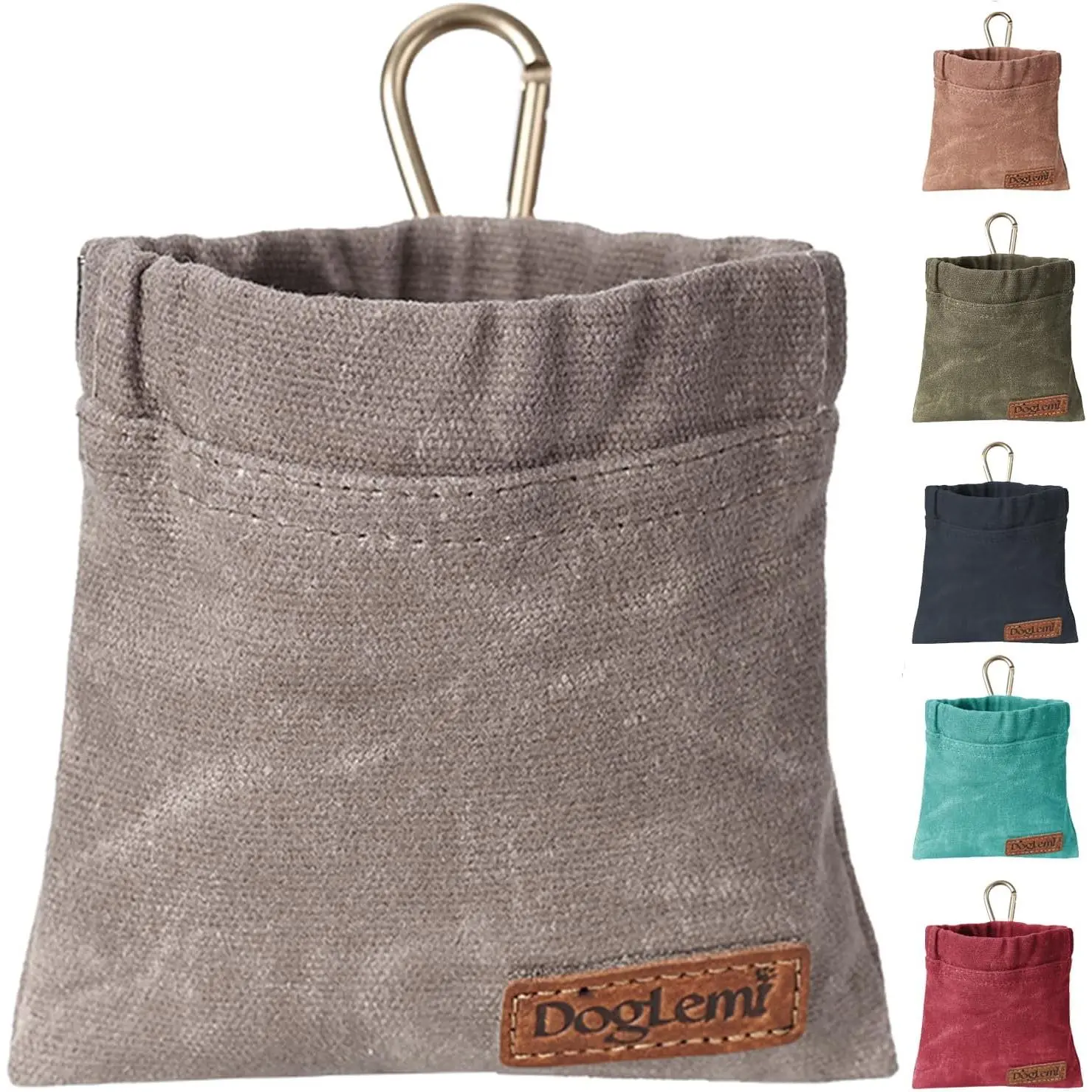 Pouch,Portable Puppy    Bag,Hand Free  Walking Bag,Auto Closing  Snack  Pocket,  Dispenser for  Puppy Travel or Outdoor Use