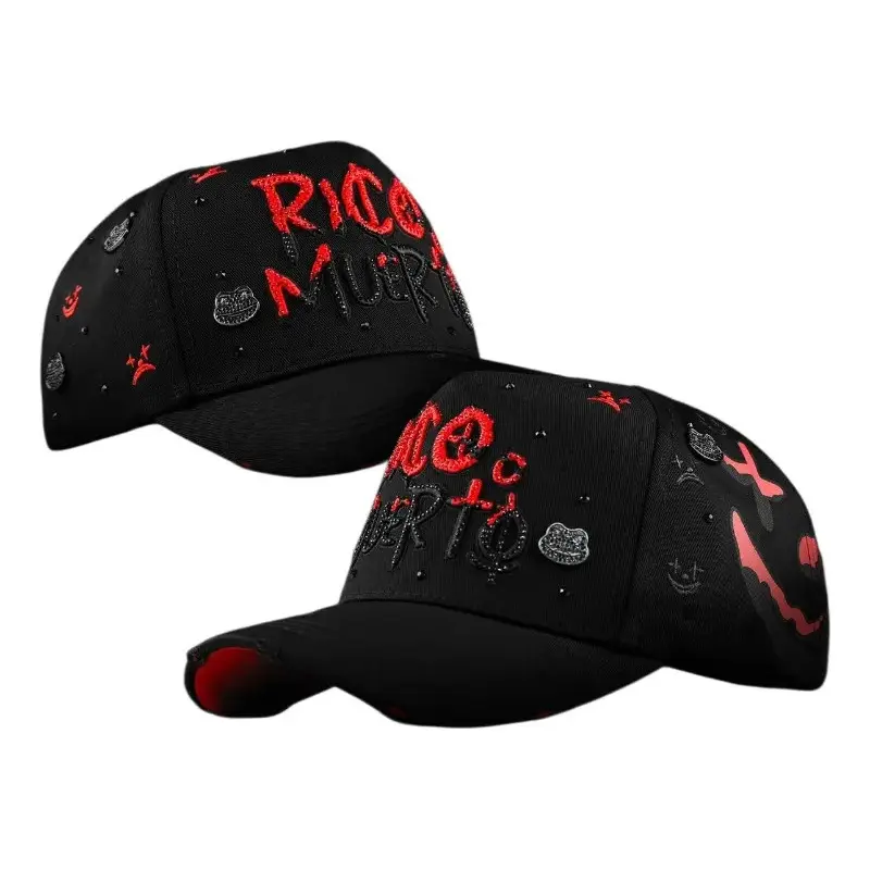 Gorra Mz Hats Rico O Muerto O Muerto Adjustable Plain Cap Limited Edition Streetwear Snapback Embroidered Hat for Men Women Fashion Trendy Outdoor Sun Hat Embroidery Hat