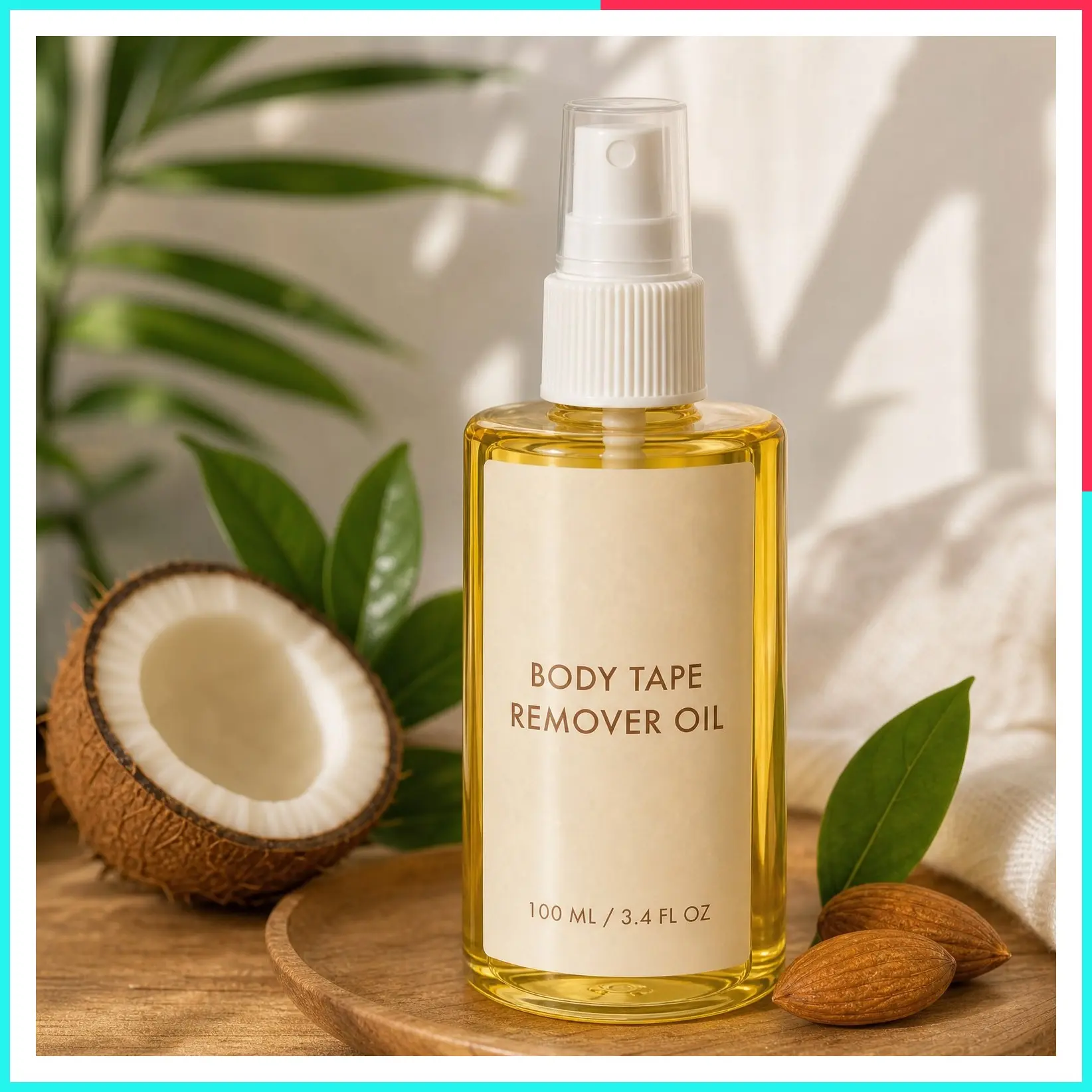 Body Tape Removal Oil | Skin-Safe Adhesive Remover for Breast Tape, Boob Tape, KT Tape | Smooth, Residue-Free