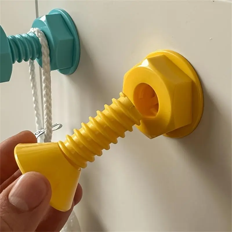 3pcs cute and creative screw adhesive hooks for walls and doors, adhesive no-punch hooks for hanging clothes and hats, heavy-duty