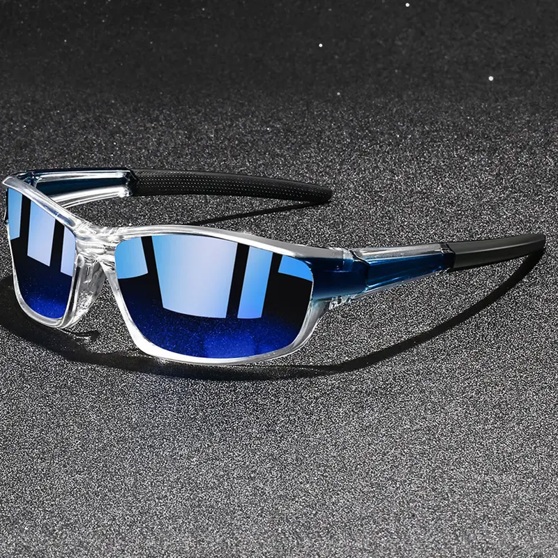 Latest model square sports glasses, Sporty Eyewear, provide multiple color options,transparent splicing frame collocation rubber nose pad,summer beach vacation fashion accessories,suitable for both men and women trendy glasses