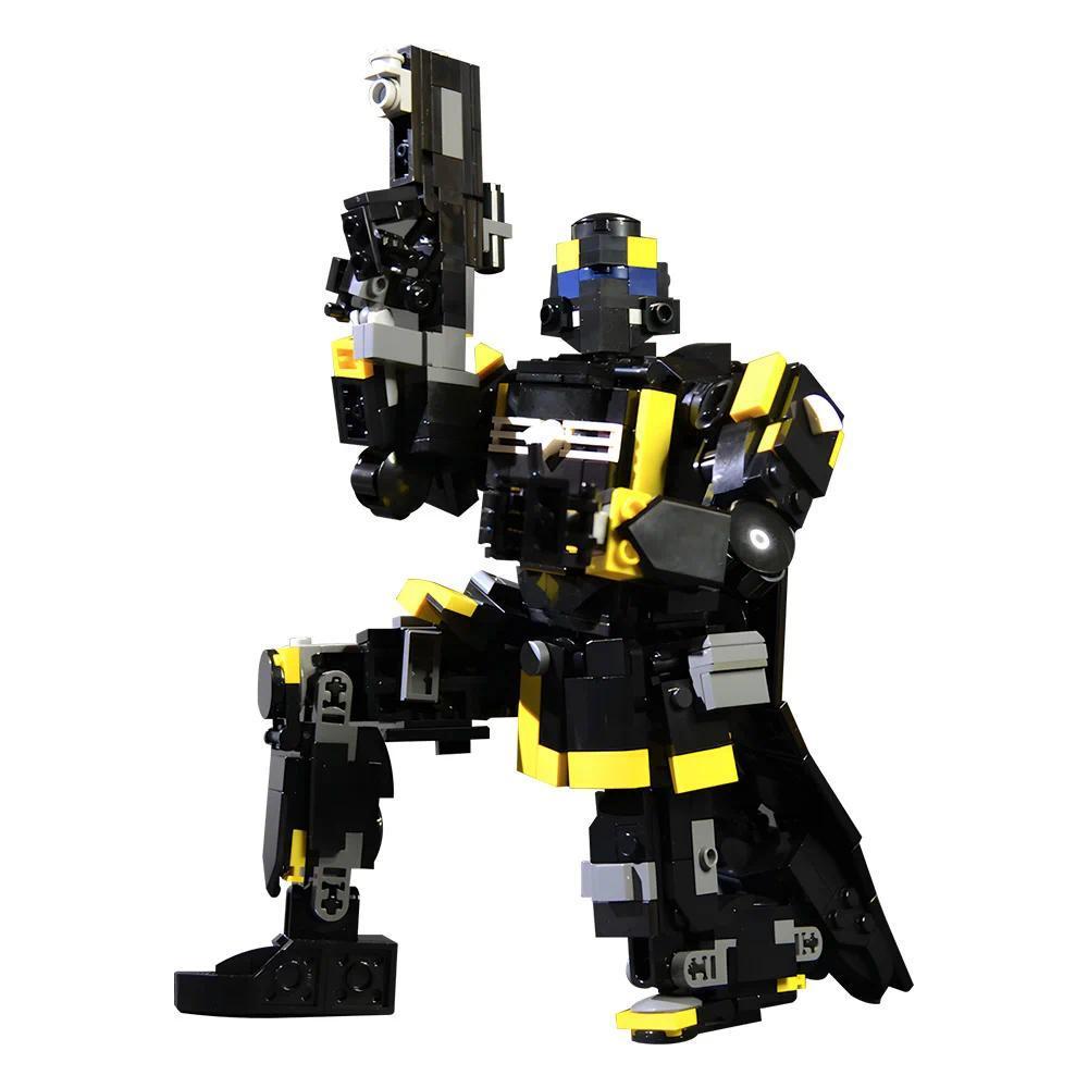 Gobricks MOC Helldivers 2 Super Destroyer Bricks Model EX Emancipator Exosuit Building Blocks Pelican-1 Shuttle DIY Assemble Toy