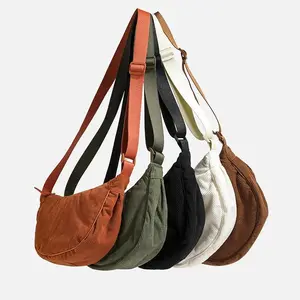 Solid Color Corduroy Women's Hobo Bag, Retro Casual Shoulder & Crossbody Bag, Multi-purpose Messenger Handbag for Ladies, Ideal for Daily Use, Travel & Outdoor Activities