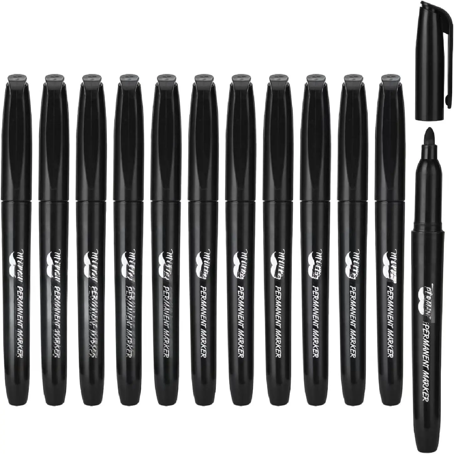 - Permanent Markers, 12 Pack, Black, Fine Tip, Black Markers | Fine Tip Markers