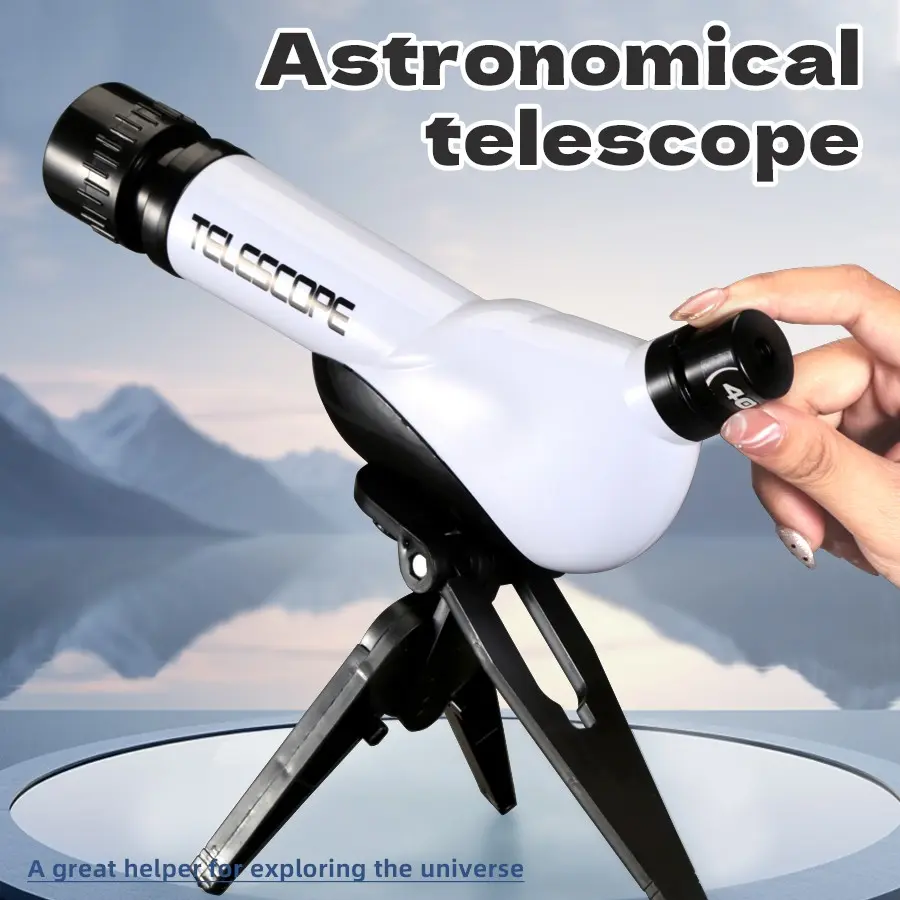 Beginner Astronomy Telescope, 40x Magnification, Manual Focus, Indoor Outdoor Use, HD Star Moon Viewing, Fun Gift for New Year Birthday