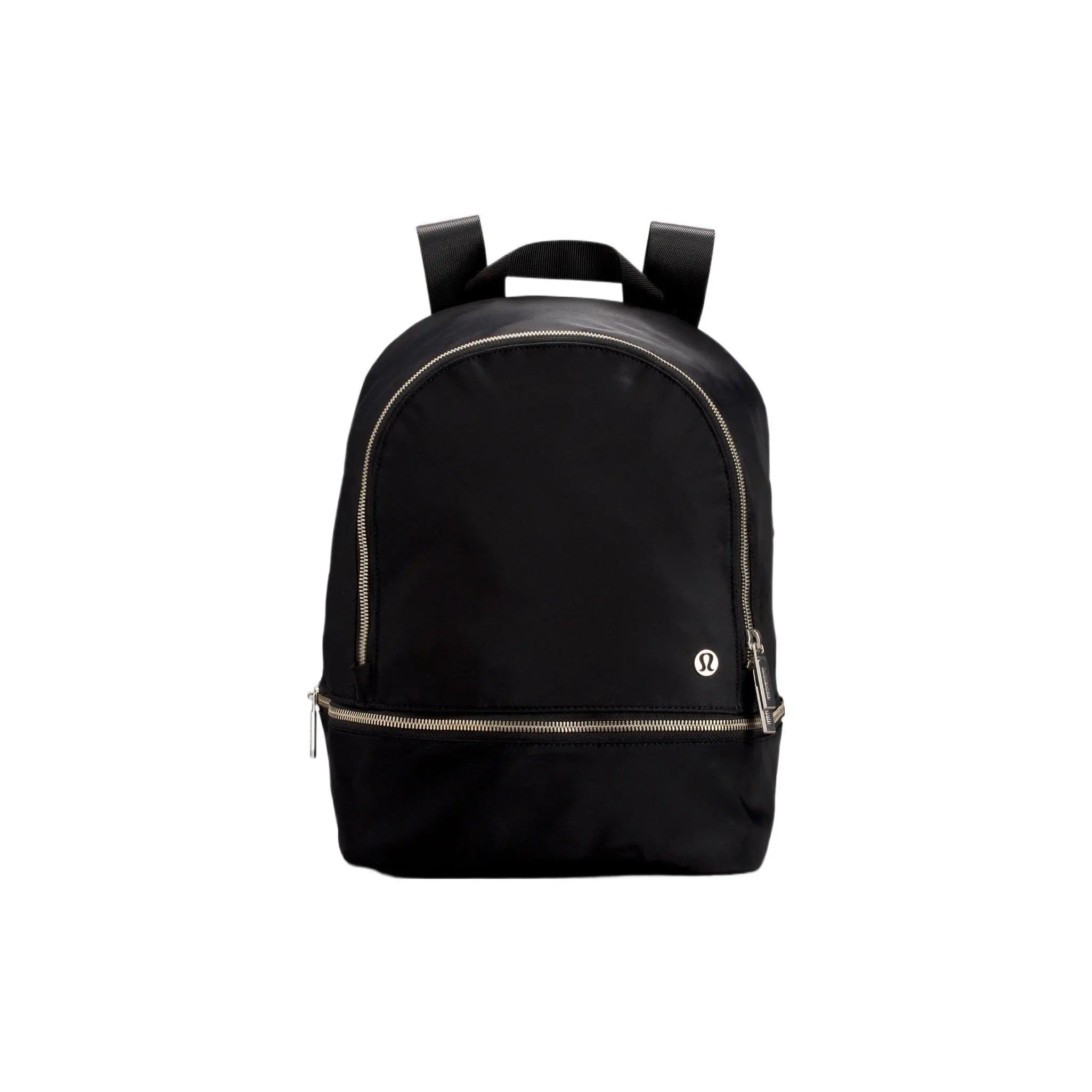 Lululemon City Adventurer 11L Mini Backpack for Women – Casual Solid-Color Polyester Backpack with Silver Buckle, Black
