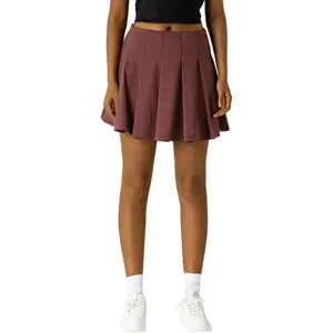 Women's Pleated Skort with Left Leg Storage Shorts, Compressive Knit Fabric for Tennis & Activewear
