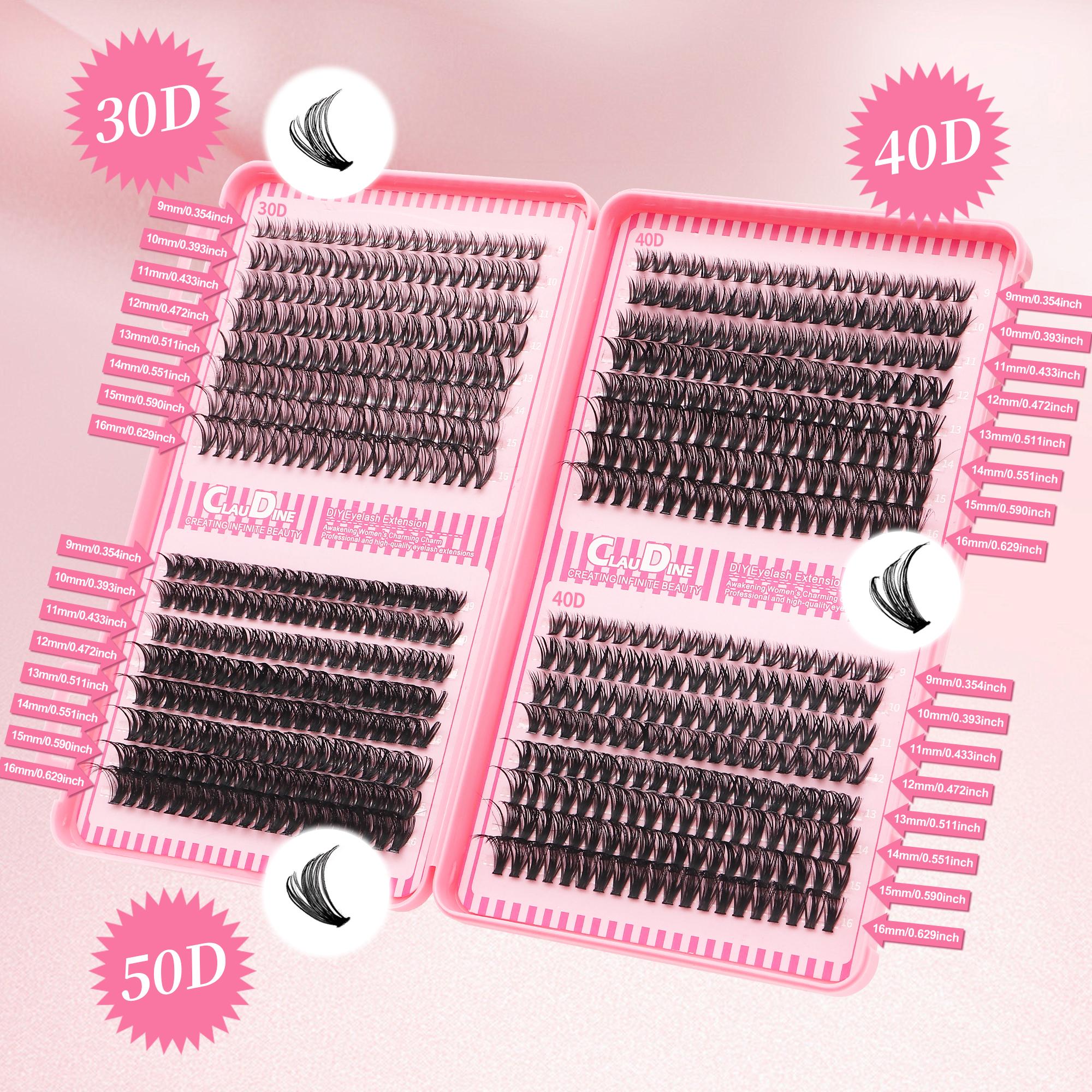 Lashes Lash Clusters Eyelashes Lash Clusters Extensions Kit Eyelash Extension Kit Eye Lashes, Lash Extension Kit Lashes Clusters KitWispy Manga Lashes, Individual Lashes Eyelash Extension Lashes Halloween Makeup 30D40D50D, D Curl 9-16mm Mixed Length