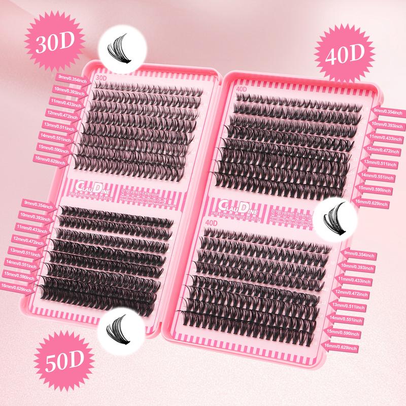 Lashes Lash Clusters Eyelashes Lash Clusters Extensions Kit Eyelash Extension Kit Eye Lashes, Lash Extension Kit Lashes Clusters KitWispy Manga Lashes, Individual Lashes Eyelash Extension Lashes Halloween Makeup 30D40D50D, D Curl 9-16mm Mixed Length