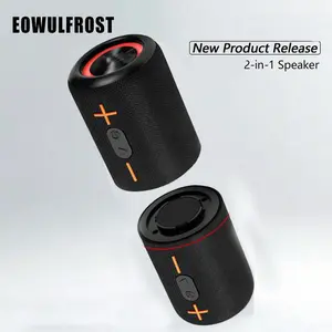 EOWULFROST Portable Wireless-compatible Speaker, 20w Stereo Bass Effect, Waterproof Ipx6, Home Theater Sound, Wall Mountable Design, Must-Have for Music Lovers