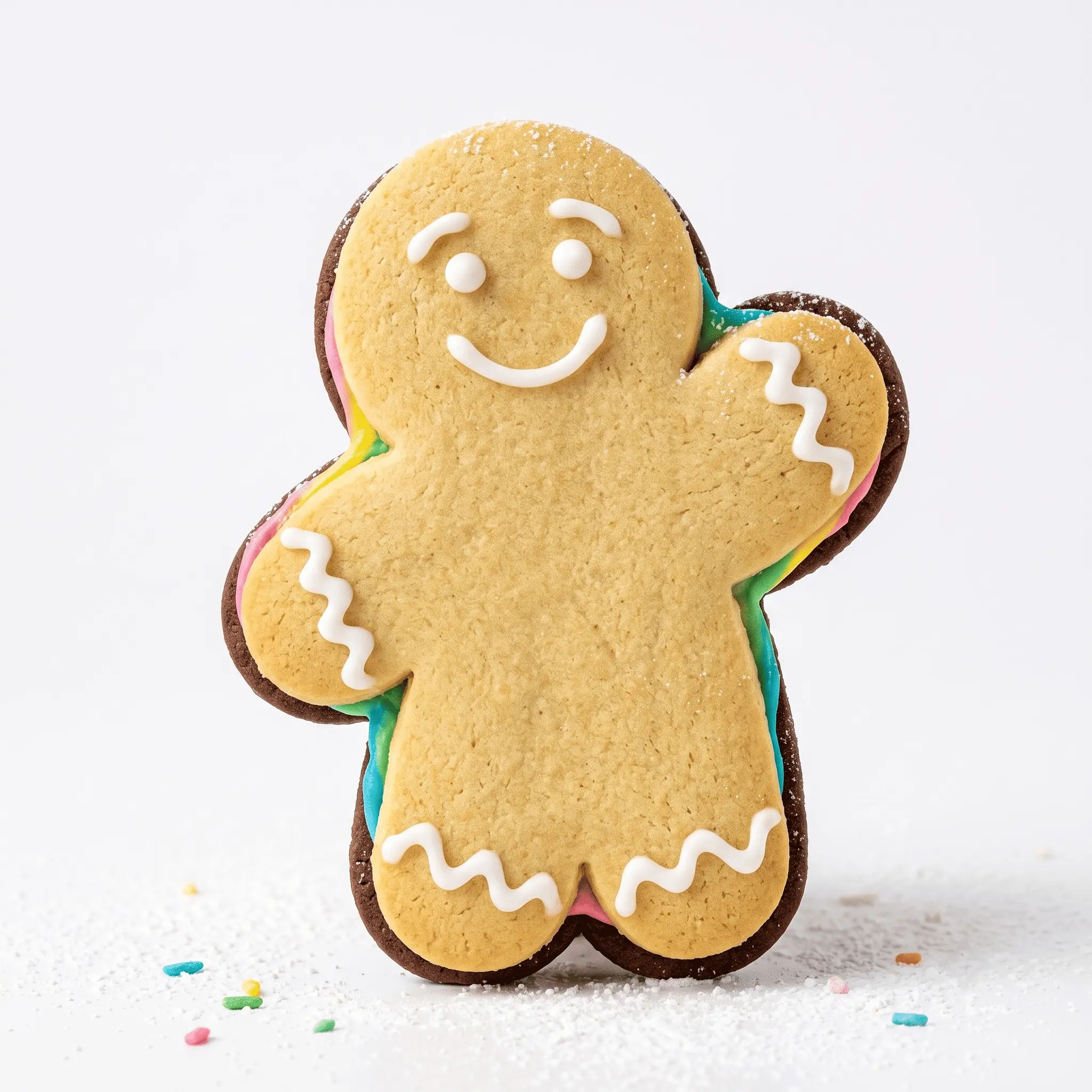 Fat Gingerbread Man Cookie Cutter, 3D Printed Cute Holiday Baking Tool, Perfect for Festive Treats, Easy to Use Kitchen Accessory