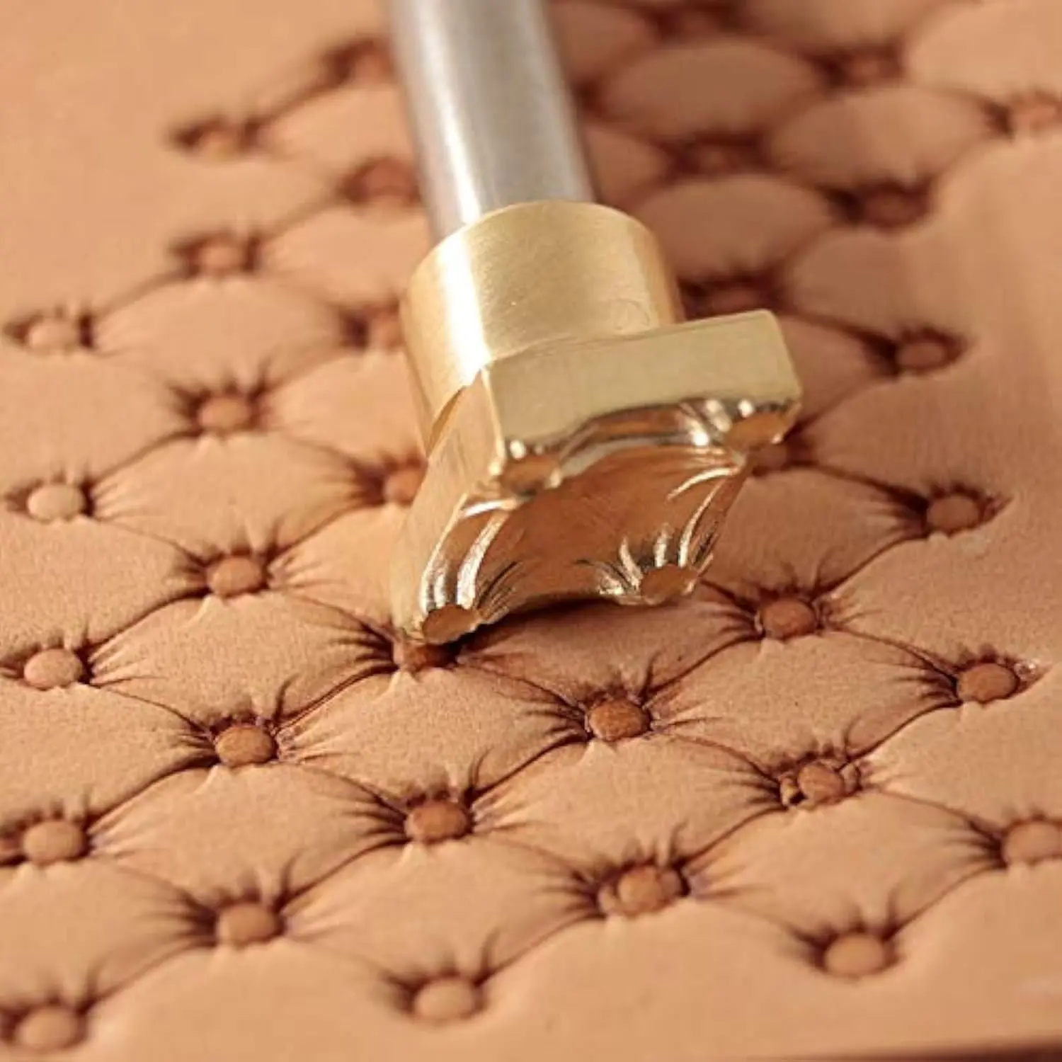 Professional Steel Leather Stamp Tool for Leatherworking, Embossing, Carving & Stamping, Ideal for Leather Projects, Belts, Wallets & DIY Projects, Compatible with Mallet #362B