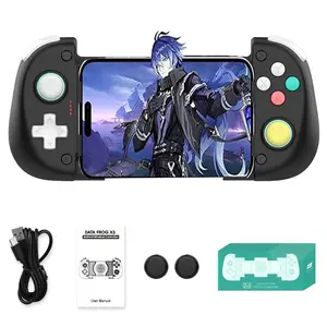 2026 new wireless mobile game handle cooling fan Hall effect rocker anti drift Android/PC universal three gear Turbo continuous cloud game low delay adaptation COD/Genshin Impact black/white/pink