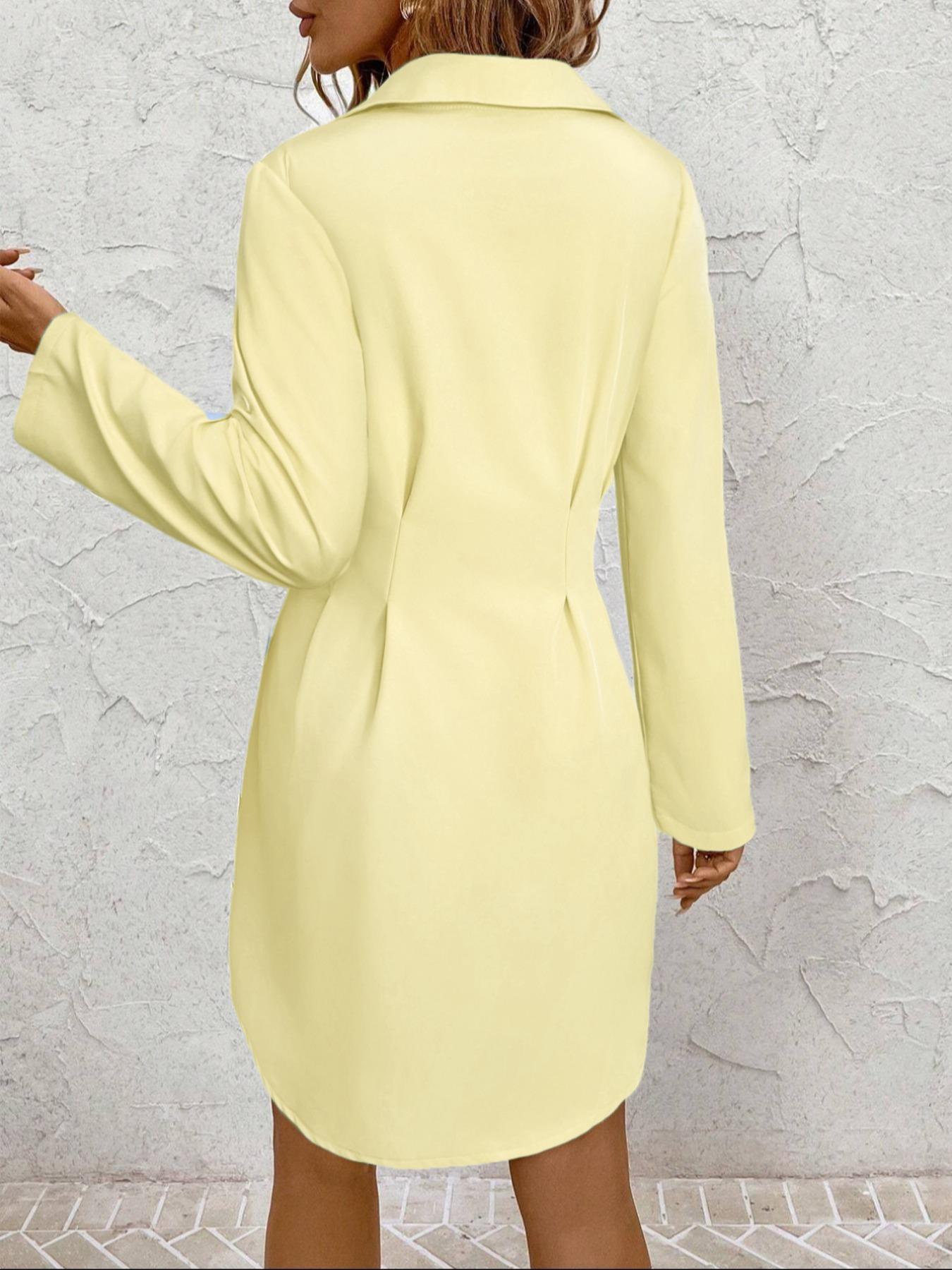 Women's Floral Print Shirt Dress, Casual Long Sleeve Collared Dress for Summer, Ladies Clothes for Daily Wear, Boho Style Dresses