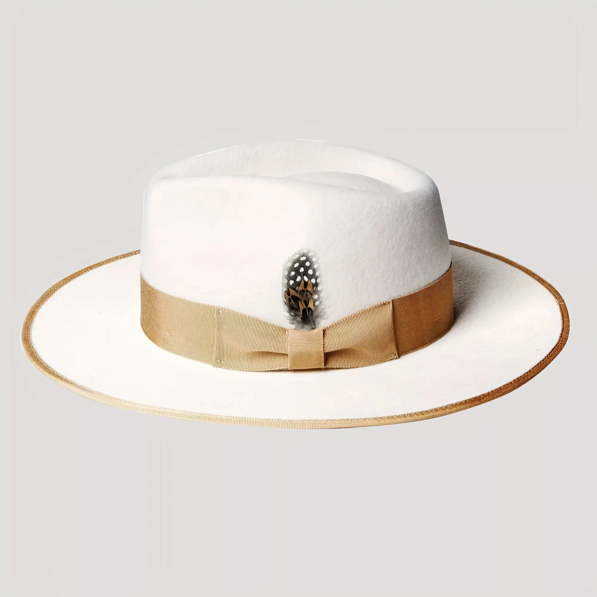 Fashion white fedora for men and women for concerts, holidays and other occasions Fashion hats, holiday gifts