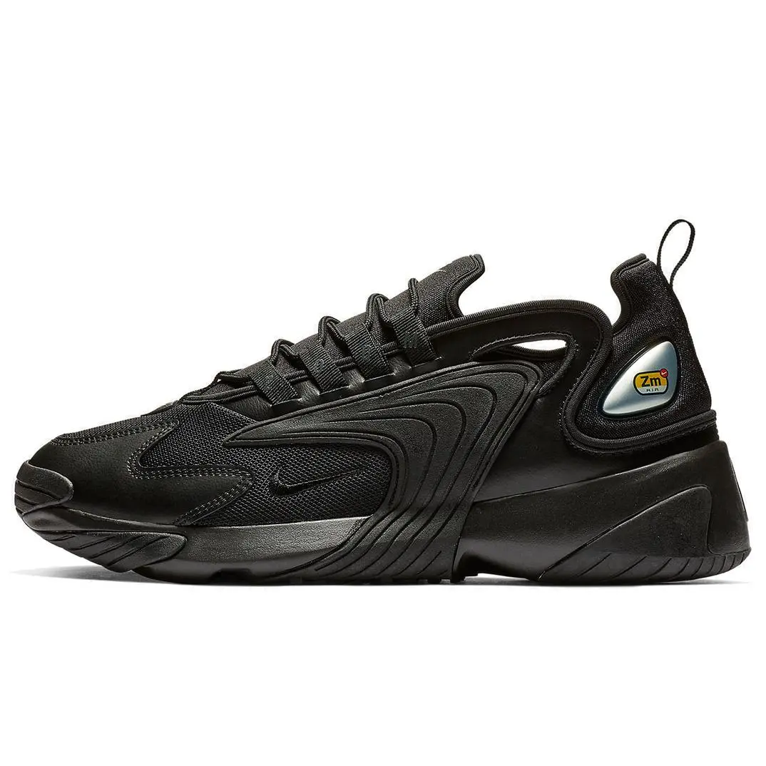 Nike Zoom 2K Comfortable Unisex Low-Top Dad Shoes in Black Verifiable, with credentials and supporting global authentication