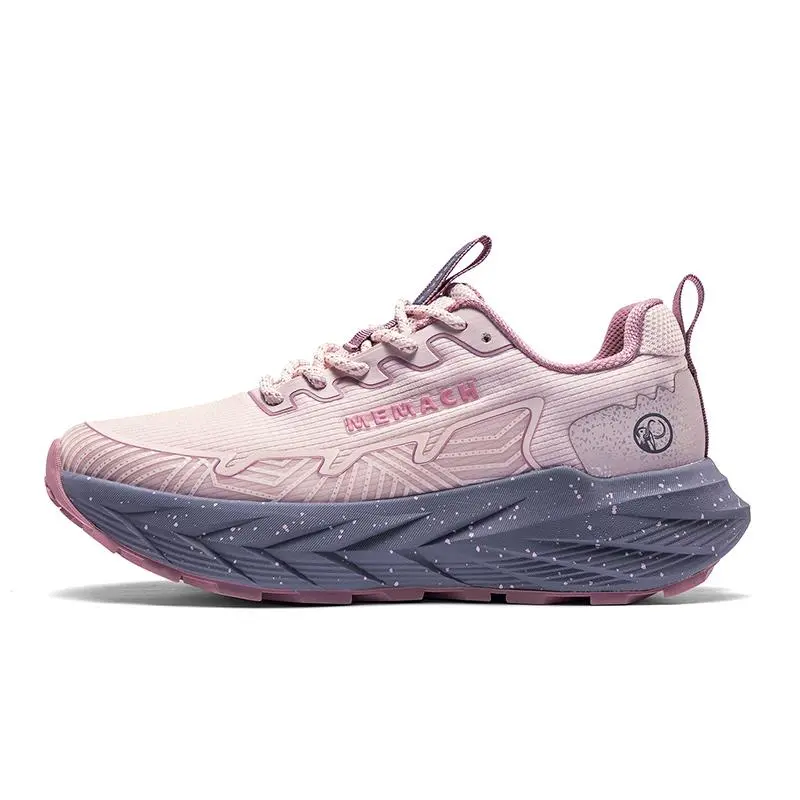 Women's Trail Running Shoes, Chunky Cushion Mesh Walking Sneakers, Breathable Comfortable All-Day Standing Hiking Outdoor Shoes