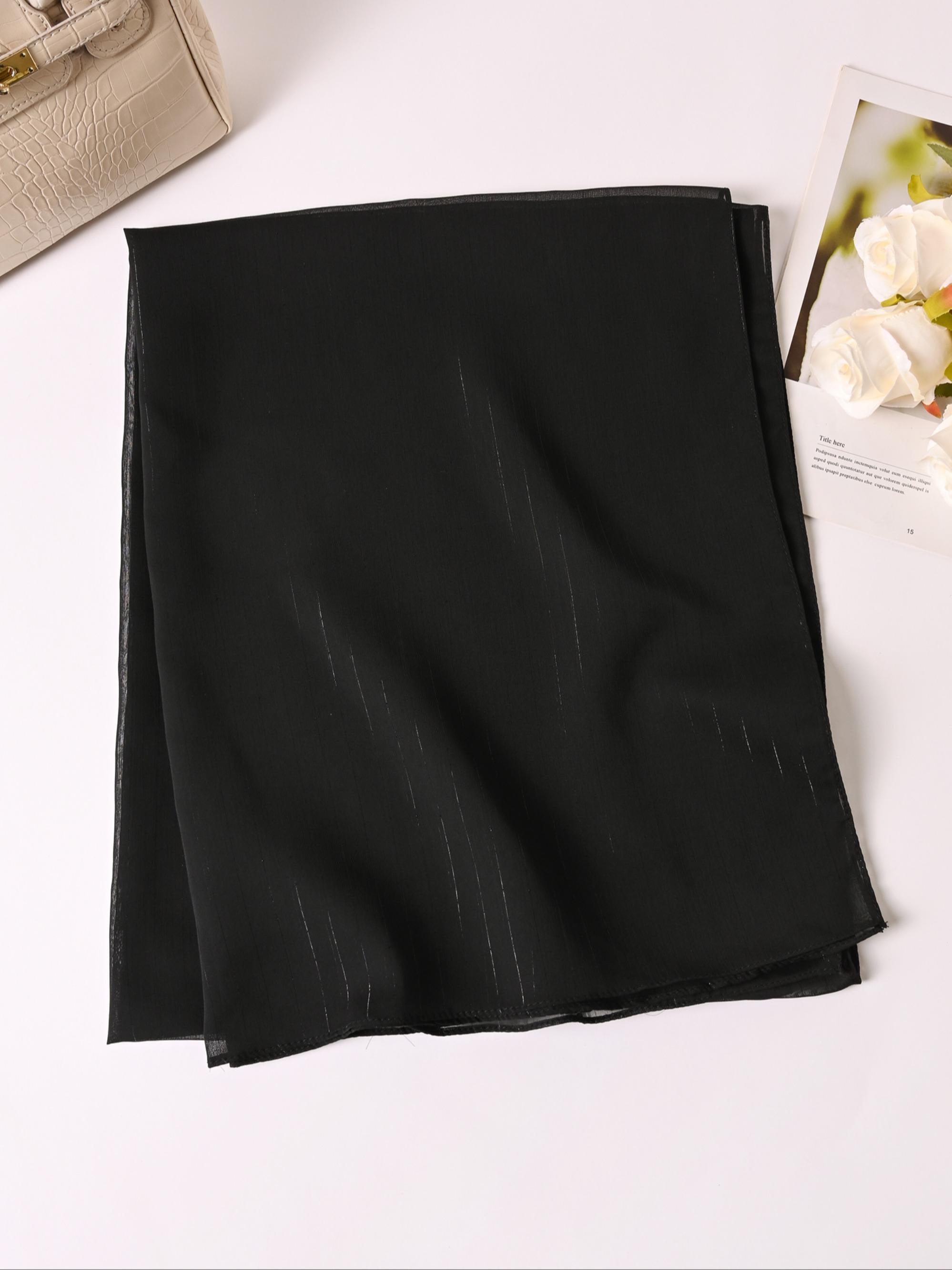 Women's Solid Color Scarf, Head Scarf, Fashionable Soft Comfortable Shawl for Daily Wear, Casual Versatile Scarf for Women & Girls