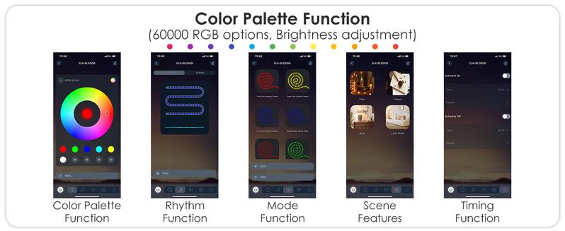 6 Drawer Dresser for Bedroom with LED Lights and Charging Station, Modern Wood Dressers with Extra Side Bag, Double Wide Drawer Cabinet TV Stand for up to 60" TV for Living Room (Black)