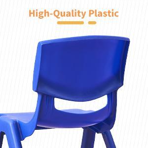 【Back To School】12pcs  Stackable School Chairs, Colorful Kids Plastic Chair For Toddlers With 12'' Seat, Kids Flexible Seating For Classroom Elementary, School, Daycare, Outdoor, Classroom Furniture