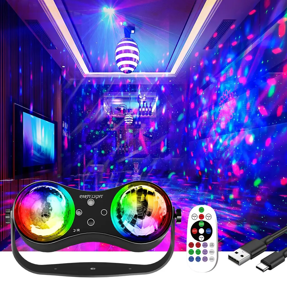 LED Mini Laser Light, Multicolor Flash Stage Lamp, Disco Ktv Atmosphere Light, Starry Sky Projector, Party Lighting Effects, Electronic Led Light