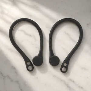 AirPods Ear Hooks for 1st & 2nd Generation, Silicone Anti-Slip Ear Tips, Secure Fit Headphone Accessories for Sports and Workouts, Anti-Fall Ear Grips, Wireless Earbuds Covers, Ear Wings for AirPods