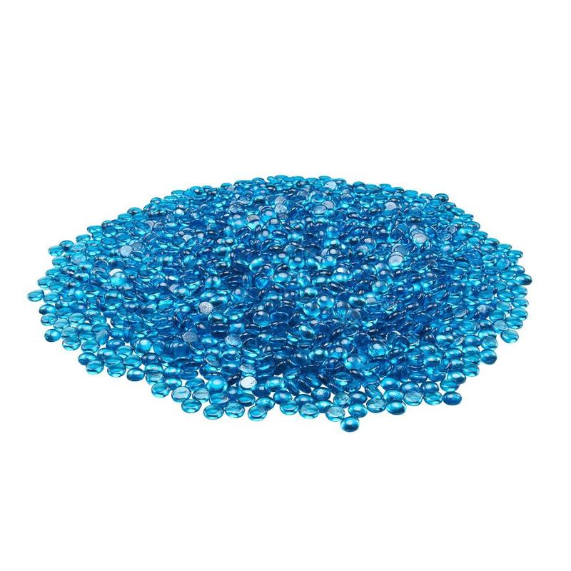 VEVOR Fire Glass, 10LBS/4.5KG High - Temperature Resistant Fireplace Rocks, 3/4 - Inch/ 19.05 mm Reflective Smokeless Firepit Glass Beads, High Luster Stone Landscaping for Fire Pit Table, Cobalt Blue VEVOR Fire Glass, 10LBS/4.5KG High - Temperature Resistant Fireplace Rocks, 3/4 - Inch/ 19.05 mm Reflective Smokeless Firepit Glass Beads, High Luster Stone Landscaping for Fire Pit Table, Cobalt Blue