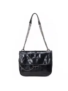 Classic style underarm hobo bag, quilted chain bag, vintage messenger bag, versatile trendy shoulder and crossbody bag