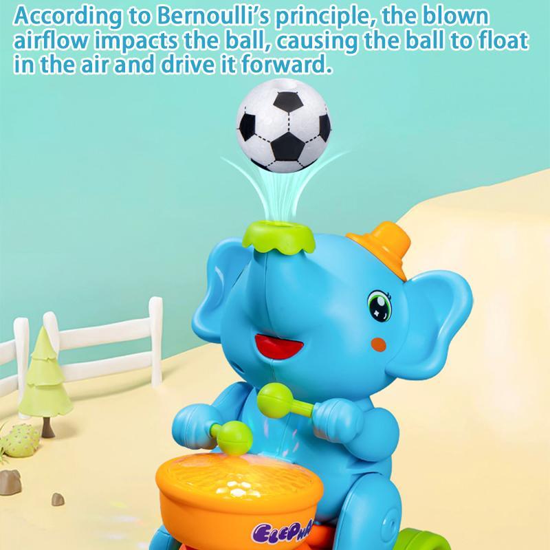 Electric Elephant Design Music Toy with Blowing Ball Function, Spinner Drumming Toy Musical Light Up with Music & Light, Fun Music Toy for Babies, Winter Gift Electric Elephant Design Music Toy with Blowing Ball Function, Spinner Drumming Toy Musical Light Up with Music & Light, Fun Music Toy for Babies, Winter Gift