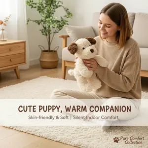 Cute Cartoon Puppy Shape, Khaki Dog Plush Doll, Soft Polyester Stuffed Animal, Soft Silent Pet Doll, Suitable for Dogs to Play Indoors, Exclusive, And New Year Gifts for Dogs