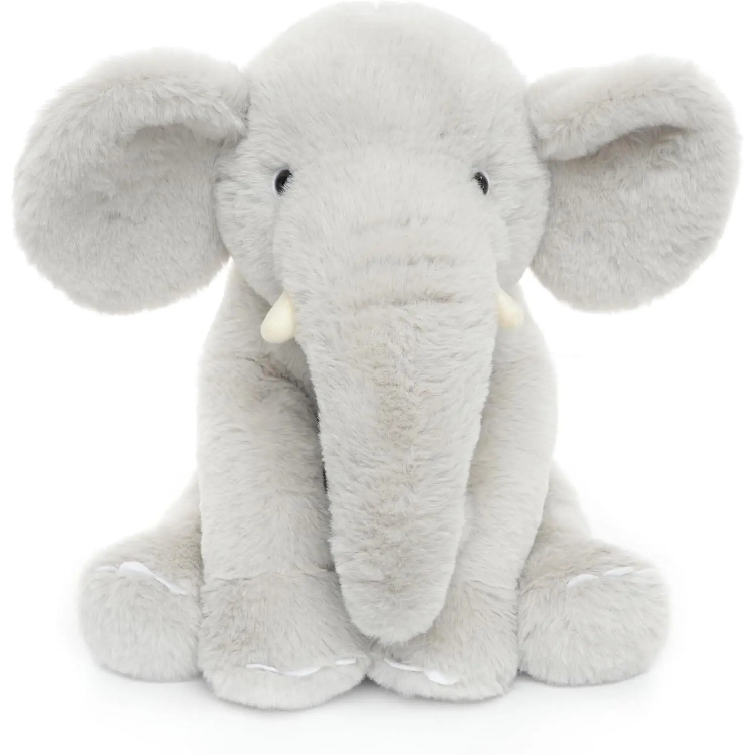 Huggable Elephant Plush Toy Stuffed Animal, Gray, 13 inch | Giant Cute Elephant for Boys Girls Kids Baby Shower Bedtime Christmas Birthday Nursery Gift, Cuddly, Great for Snuggling