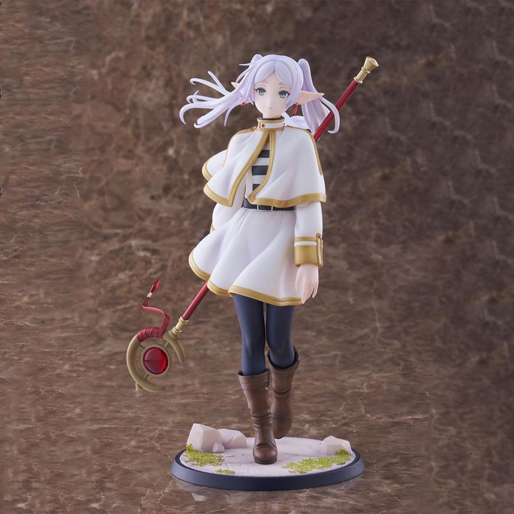 Anime Frieren Figurine Frieren Action Figure with Acrylic Display Case Desktop Decorate statue Anime Gifts