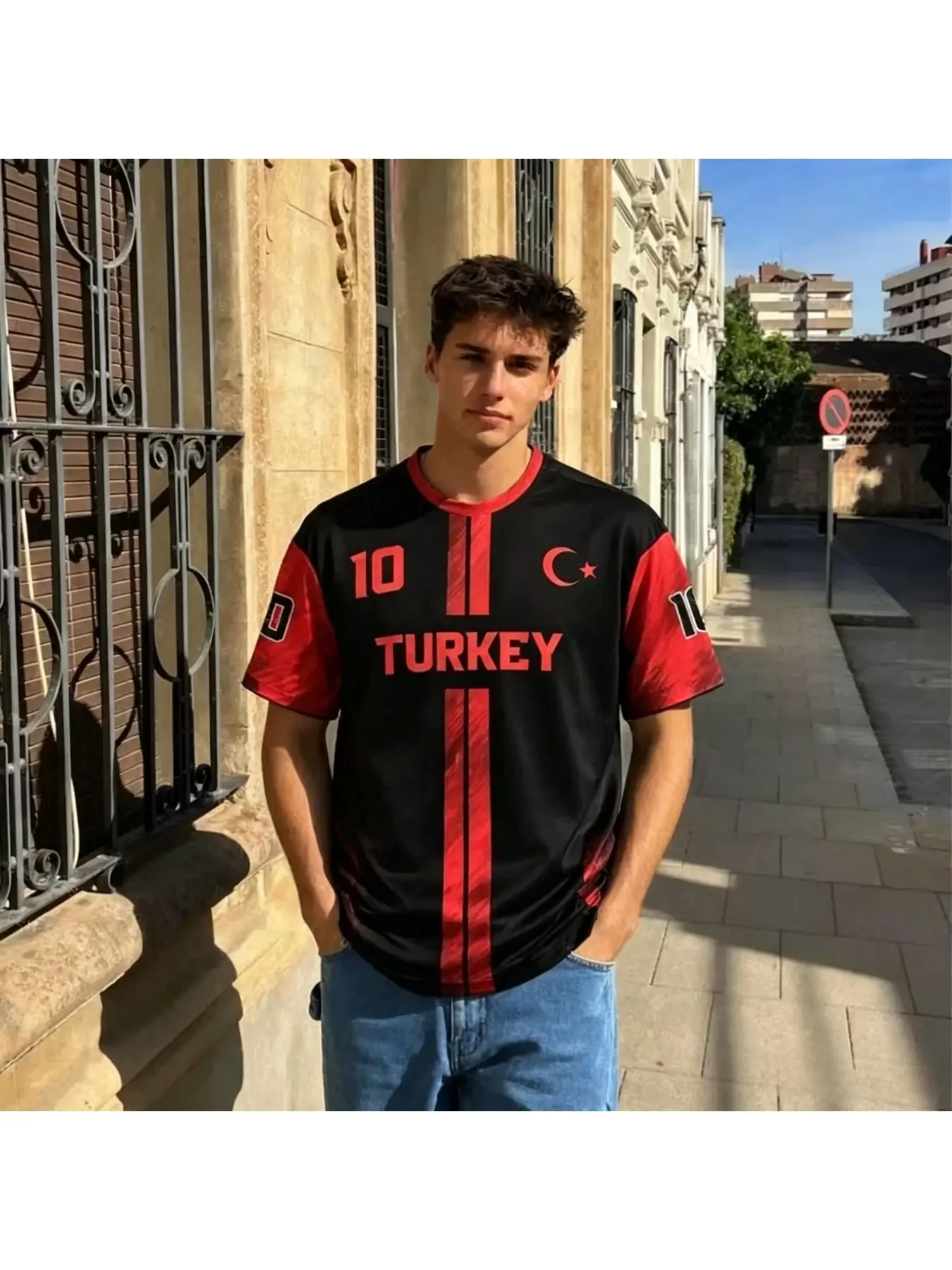 2026 New Turkish Football T-Shirt, Turkey Flag No.10 Jersey, Unisex Quick-Dry Sports Tee, Fashion Casual Streetwear, Gift for Fans
