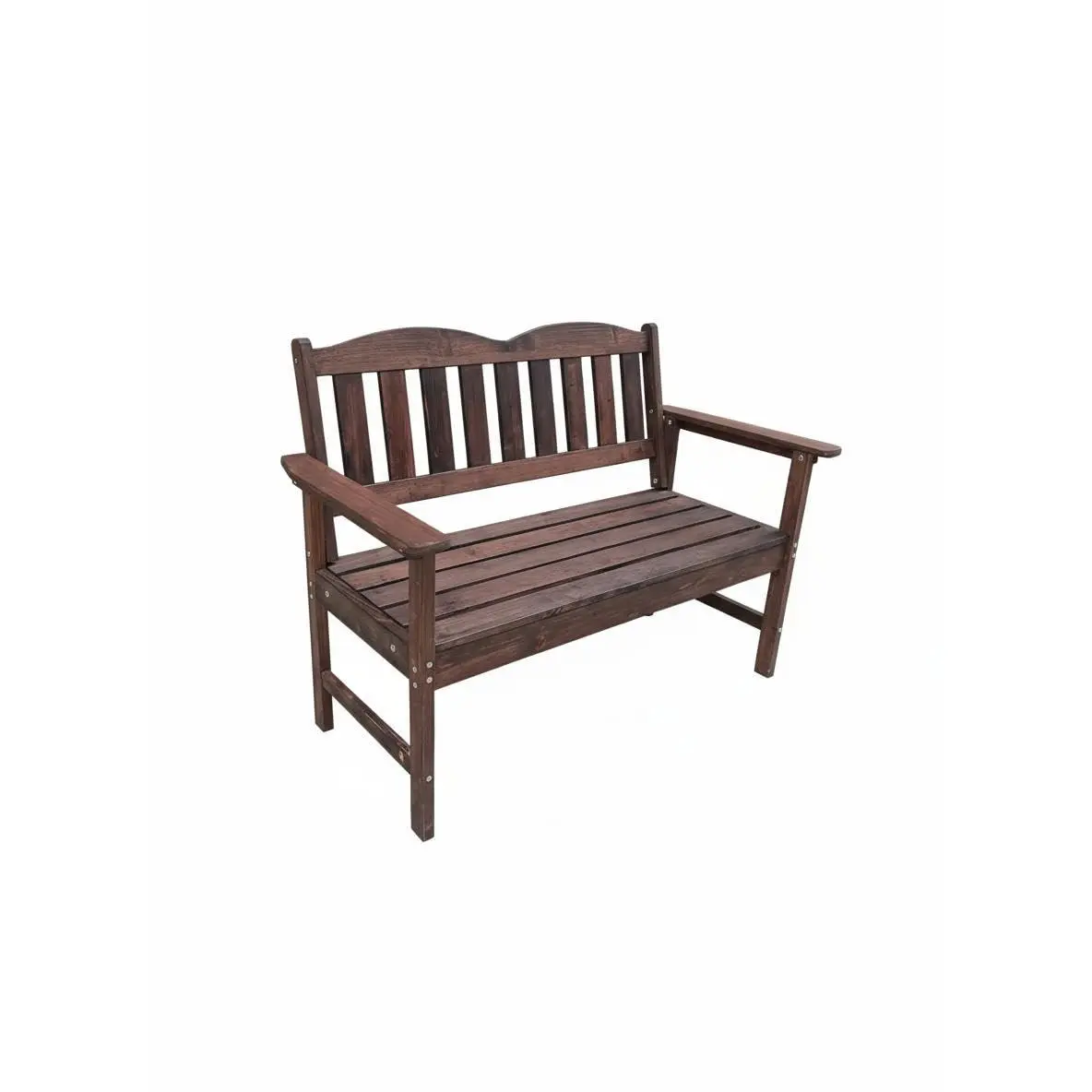 Outdoor Wooden Garden Bench,Weather-Resistant Patio Loveseat with Comfortable Backrest