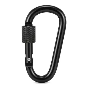 5 Pcs 8# Outdoor Trigger Safety Hooks, for Camping Gear Mounting, Tent Anchoring, Guy Ropes & Dog Leash Attachment (Sports & Outdoor Tent Accessories)