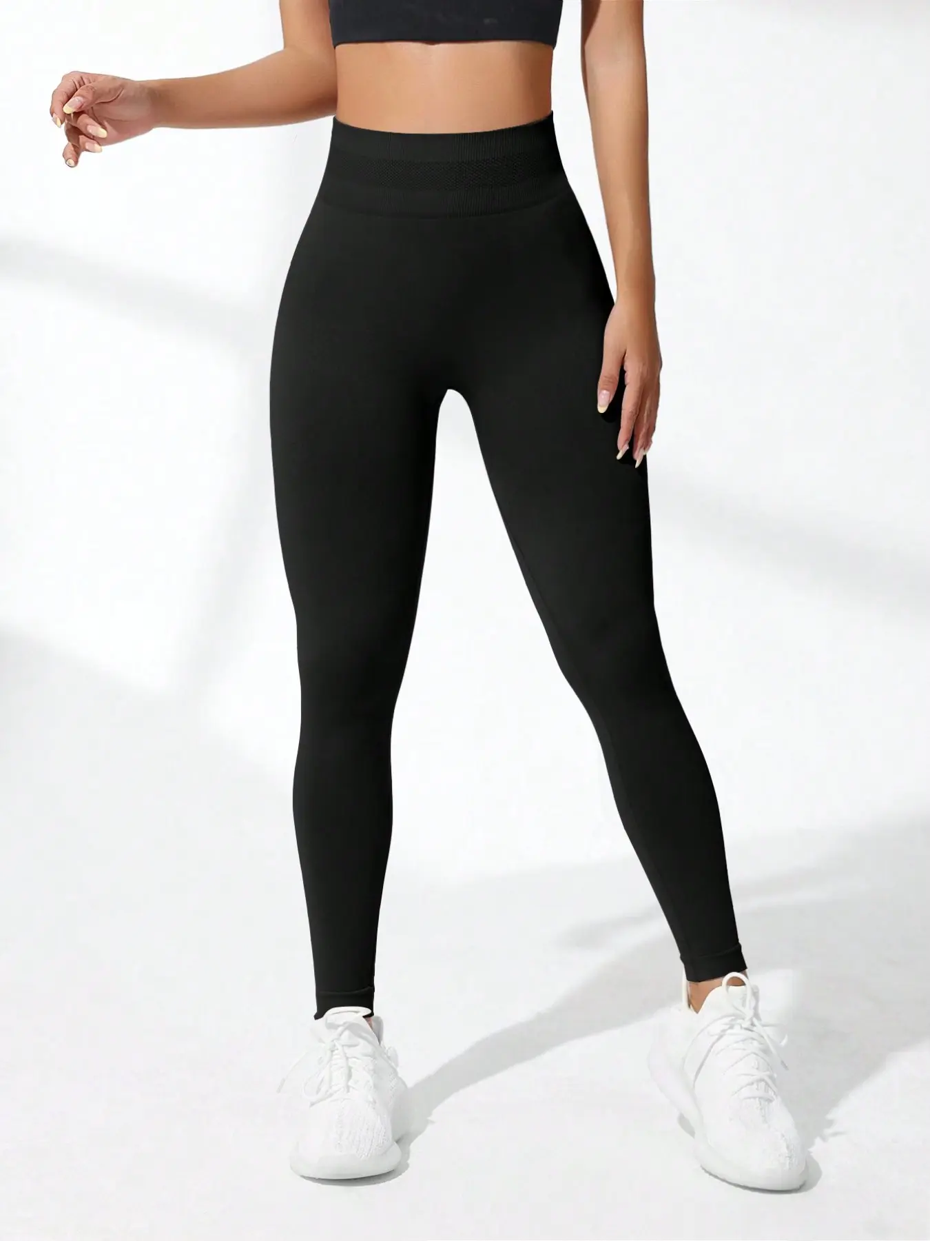 Women's High Waist Seamless Tight Pants, Butt Lifting Peach Bottoms, Elastic Anti-Slip Fitness Running Yoga Pants, Soft Breathable Sport Long Pants, Compression Yoga Pants