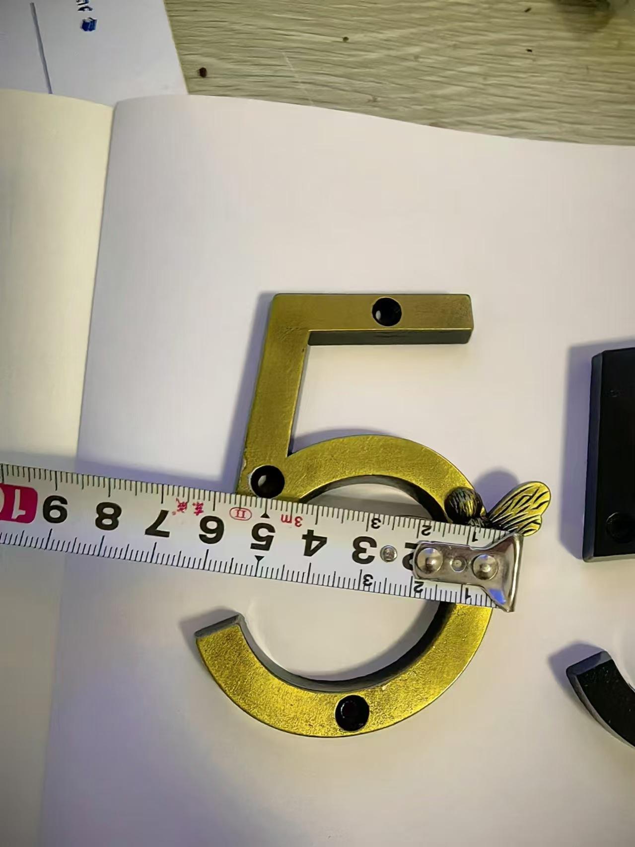 New Bee House Number Sign Brass Bee Door Number Metal Craft